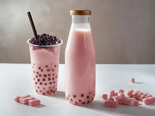 Bubblegum Shake with Boba Pearls