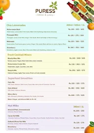 Puress Kitchen And Juicery menu 2