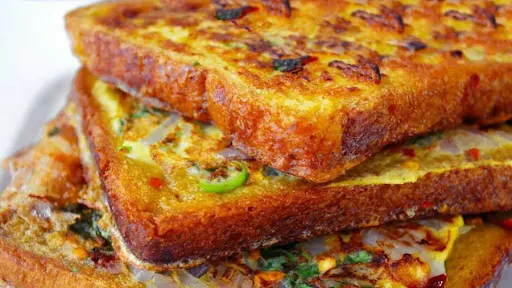 Bread Cheese Schzwan Omlet