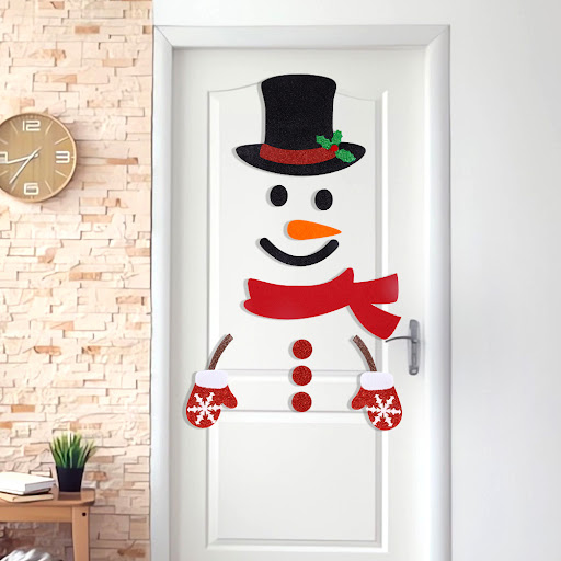 Title 6, Christmas Decorations Felt Cloth Door Sticker, ...