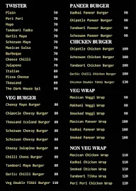 The Dark Horse Cafe menu 2