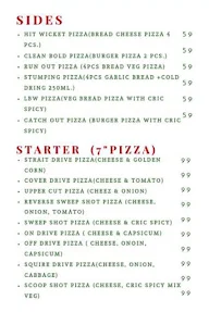 Cric Pizza menu 1