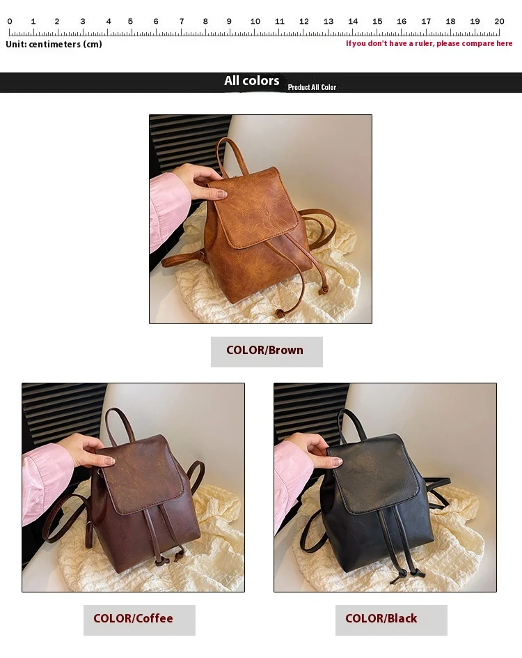 Title 3, Mochila Casual Retro Simple para Mujer Estilo M...