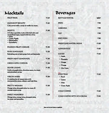 Berco's menu 