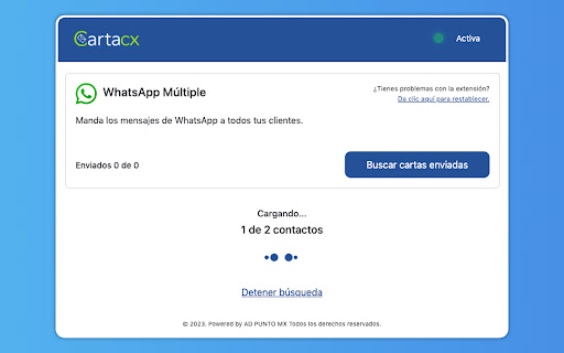 CartaCx WhatsApp Múltiple