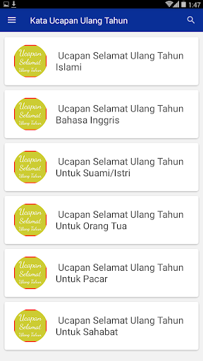 Kata Ucapan Ulang Tahun