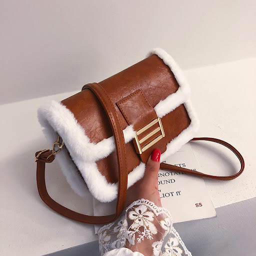 Title 2, Autumn And Winter Lamb Hair Texture Small Bag W...