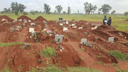 Heavy rains and flooding causes graves and tombstones at the Olifantsvlei Cemetery to collapse.