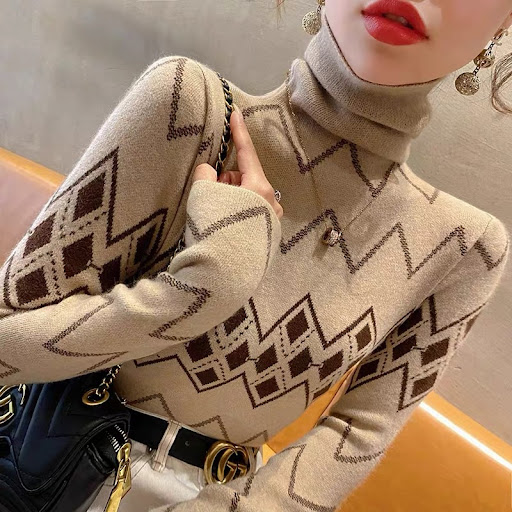 Title 1, Fashion Womens Turtleneck Sweater Bottoming Sw...