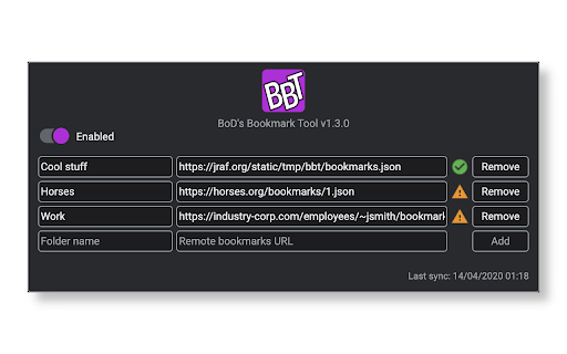 BoD's Bookmark Tool