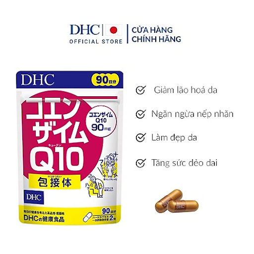 Thực phẩm bảo vệ sức khỏe DHC Coenzyme Q10 (γ-Cyclodextrin complex) 30 ngày Tăng đàn hồi da
