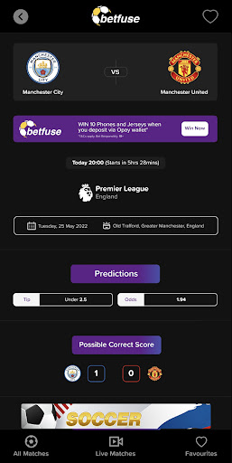 Screenshot BetFuse