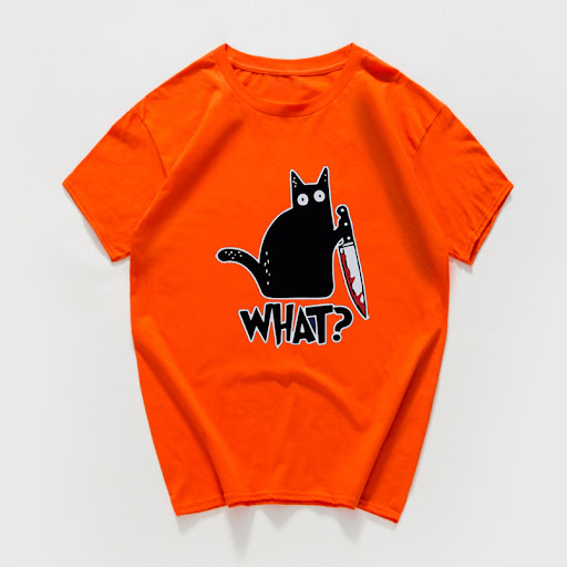 Title 14, Cat knives print T-shirt
