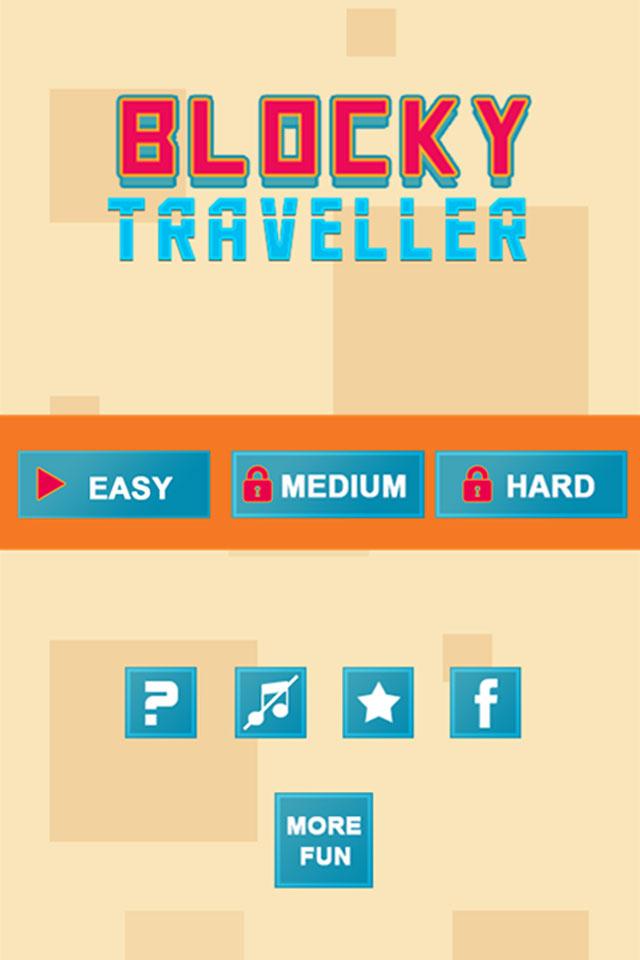 Android application Blocky travelller : Cube kube screenshort
