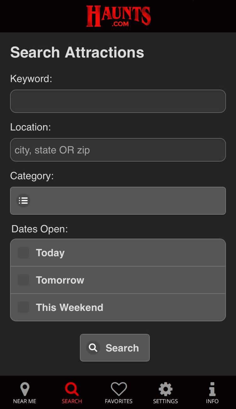 Haunts.com Screen 3