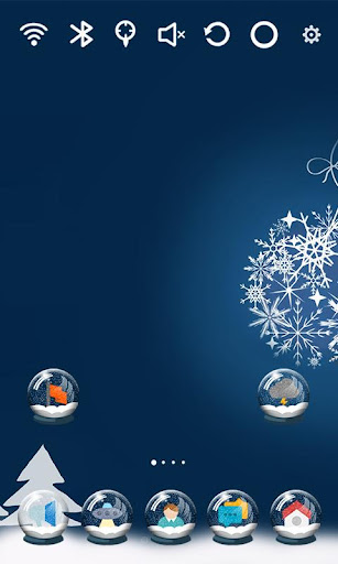 Snow Globe Launcher Theme