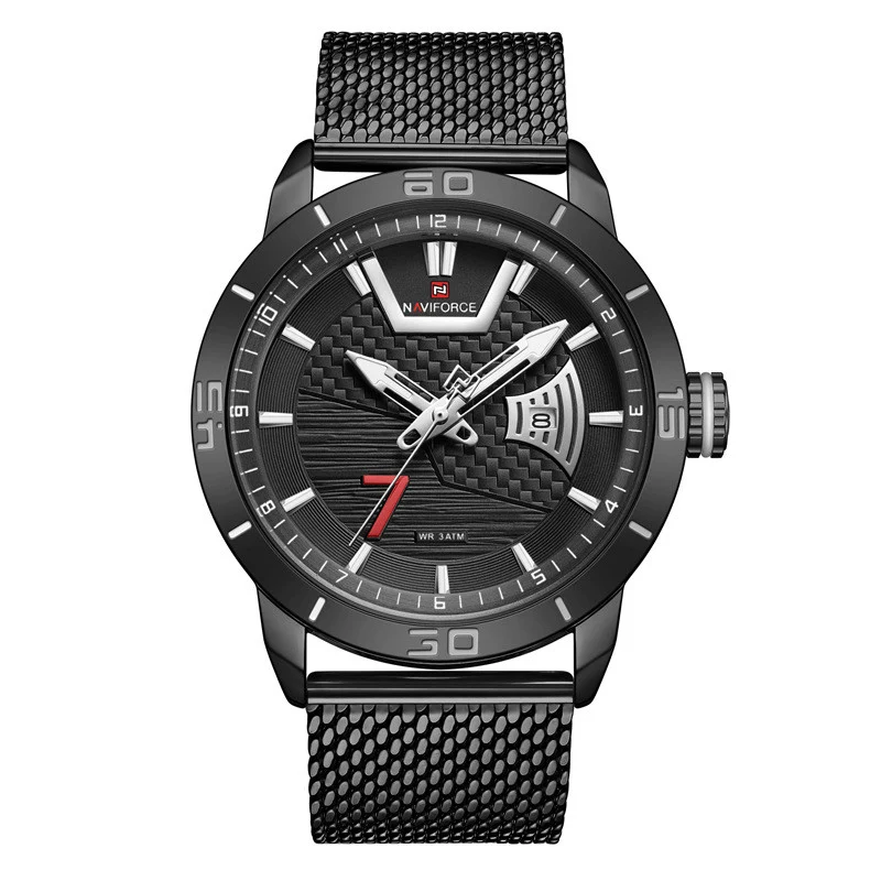 Title 3, Lichtgevende herenhorloge met roestvrijstalen m...