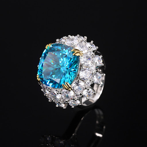 Title 7, Inlaid Dried Rose Ring featuring Birds Nest Cu...