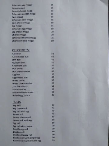 Juice Junction menu 