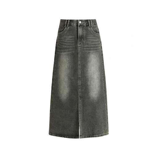 Title 5, Fashionable American Retro Denim Skirt For Wome...