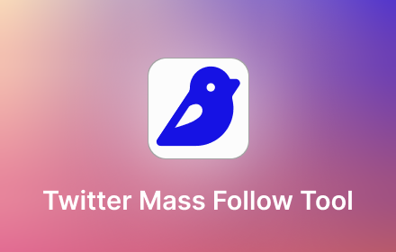 TwFollow - Twitter Mass Follow Tool small promo image