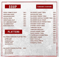 Rajshree Restaurant menu 2