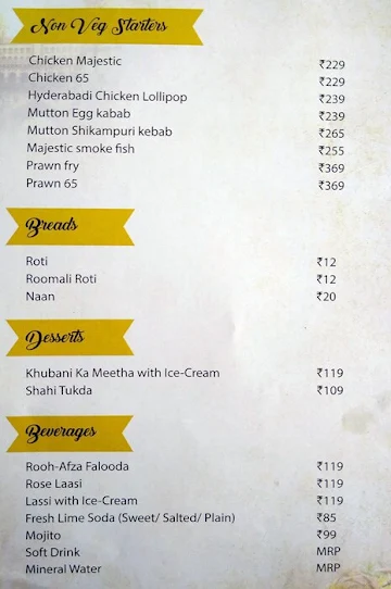 The Biryani Smoke House menu 