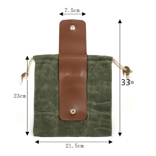 Title 4, Outdoor Wet Wax Canvas Picking Bag Garden Waist...