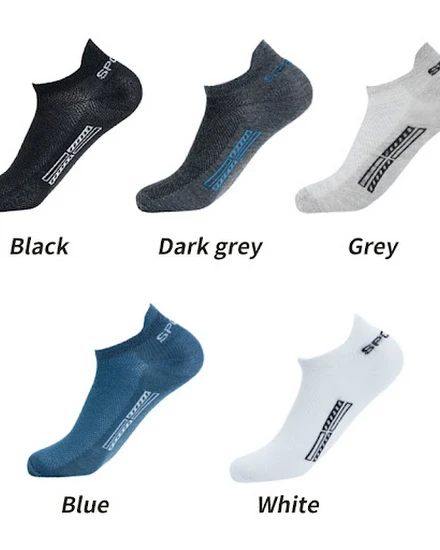5 Pairs/Lot High Quality Men Ankle Socks Breathable Cotto... - 1