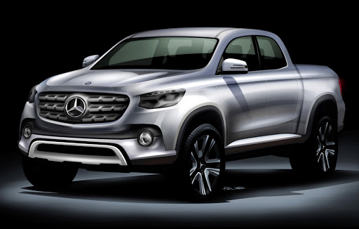 Sketch of the new Mercedes-Benz Midsize Pickup; Skizze des neuen Mercedes-Benz Midsize Pickup