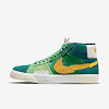 sb zoom blazer mid premium aloe verde / rainforest / spinatch green / university gold