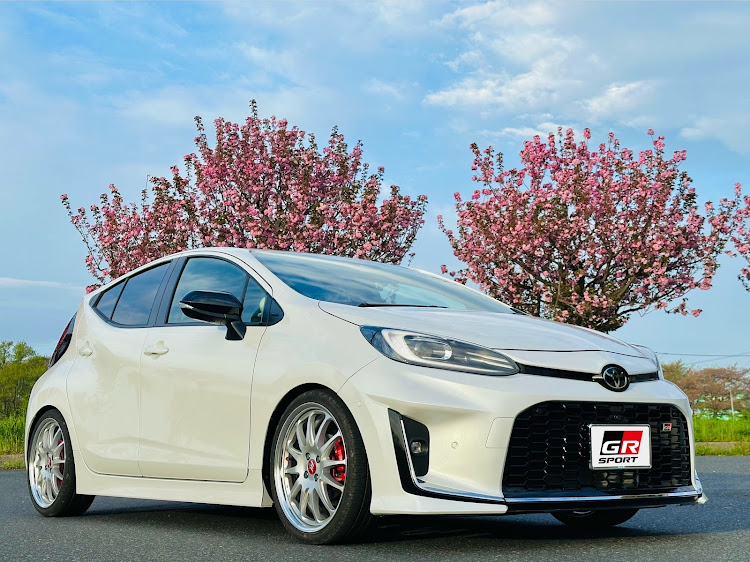 アクアの桜と愛車・サクラと愛車・桜とコラボ・桜パトロール・八重桜通りに関するカスタム事例の投稿画像8枚目
