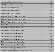 Royal Palace menu 1