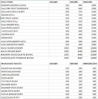 Kesariya's - Sweets & Chats menu 4