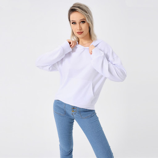 Title 12, Stylish loose-fitting hoodie with solid red col...