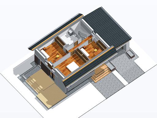 Jagoda 4 - Rzut poddasza 3D