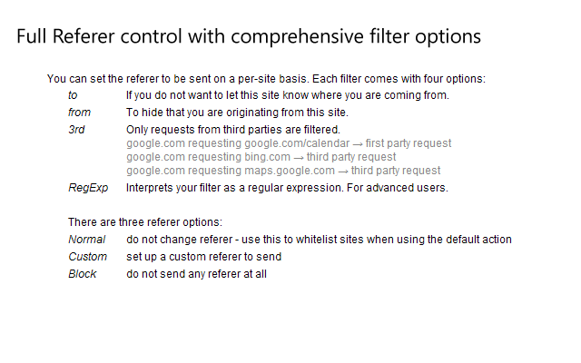 Referer Control Preview image 4