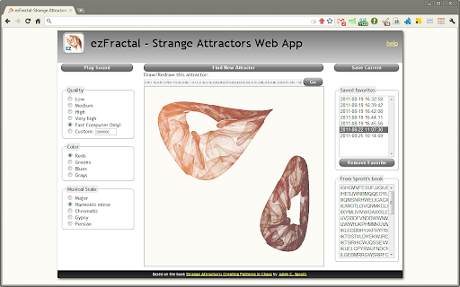 ezFractal - Strange Attractors App