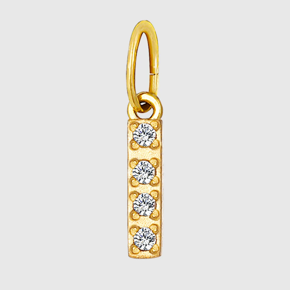 Ciondolo con lettere e numeri in acciaio inossidabile con diamanti completi fai da te – Accessori ornamento per gioielli personalizzati e brillanti.