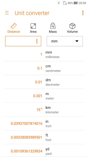 Screenshot Calculator - unit converter