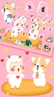 Cute Corky Gorky Keyboardのおすすめ画像1