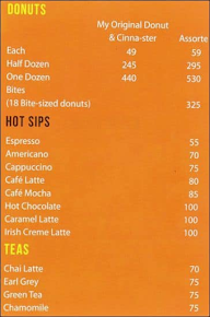 Mad Over Donuts menu 4