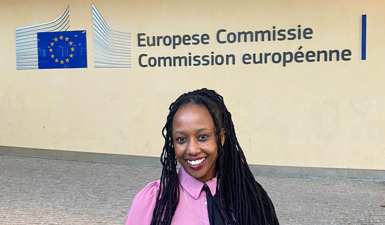 Mwathi Kitonga at the European Commission in Brussels, Belgium