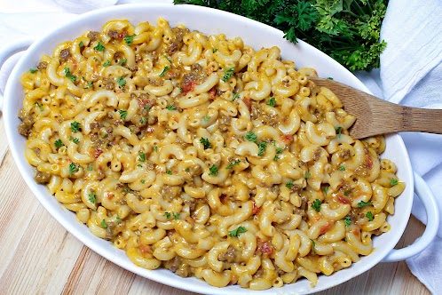 Crock Pot Cheeseburger Mac