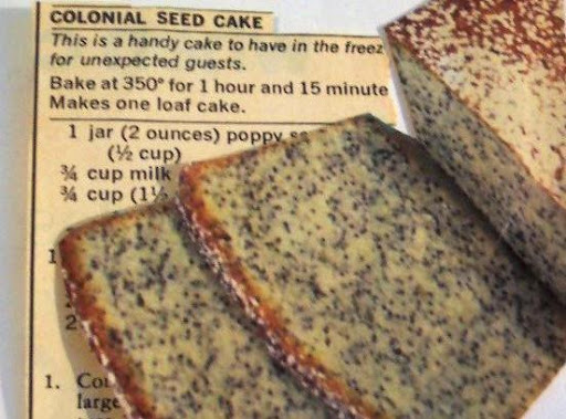 COLONIAL SEED CAKE