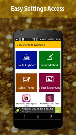 Gold Diamond Keyboard Free