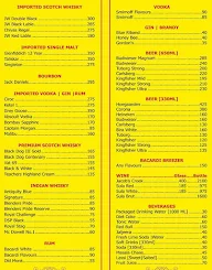 Sindhi Society Gymkhana menu 4