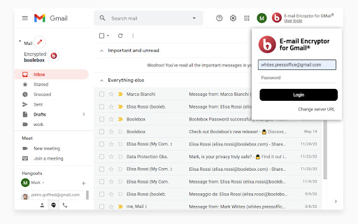 E-mail Encryptor for GMail