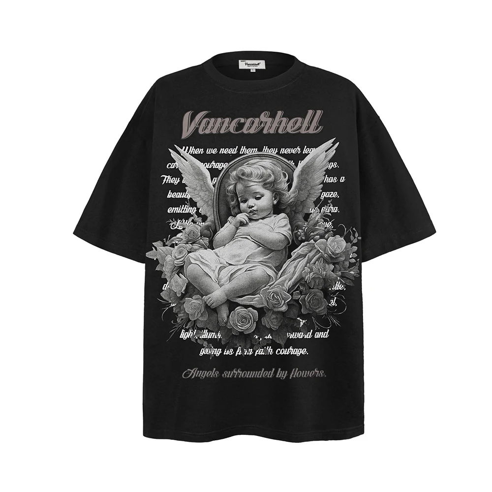 Title 2, T-shirt à manches courtes imprimée Little Angel...