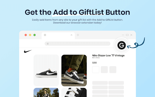 Add to GiftList Button